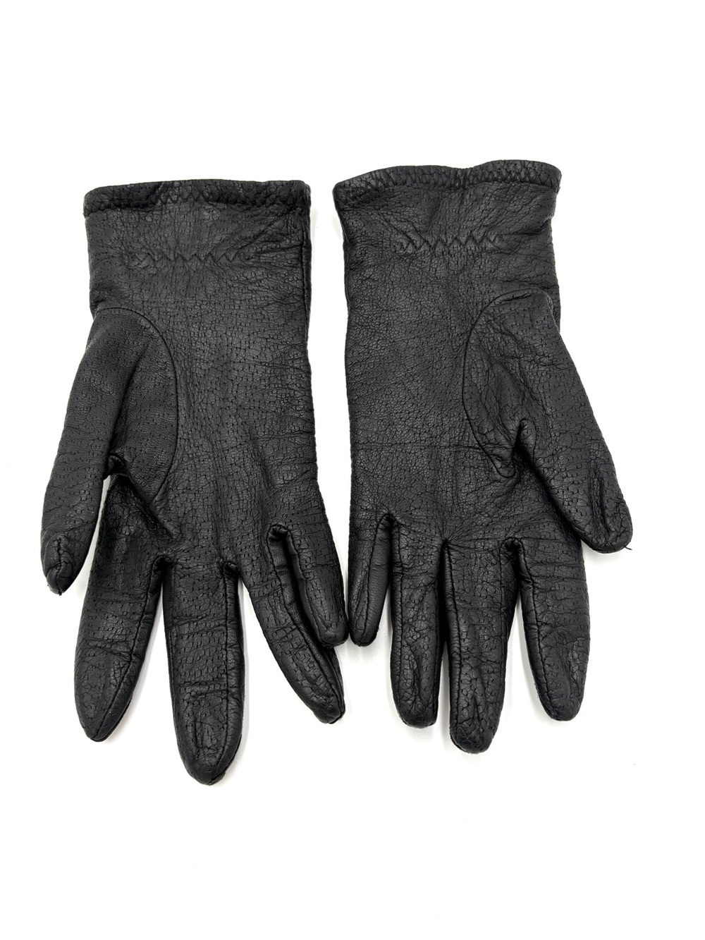 Women’s Vintage Black Leather Gloves